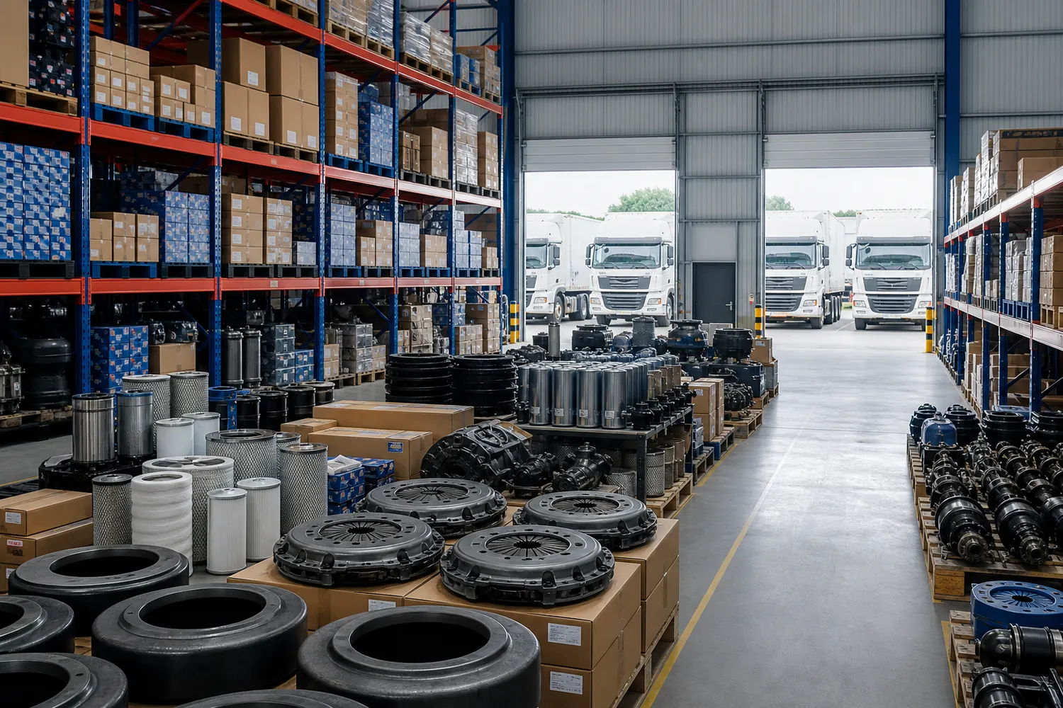 Truck spares warehouse storage